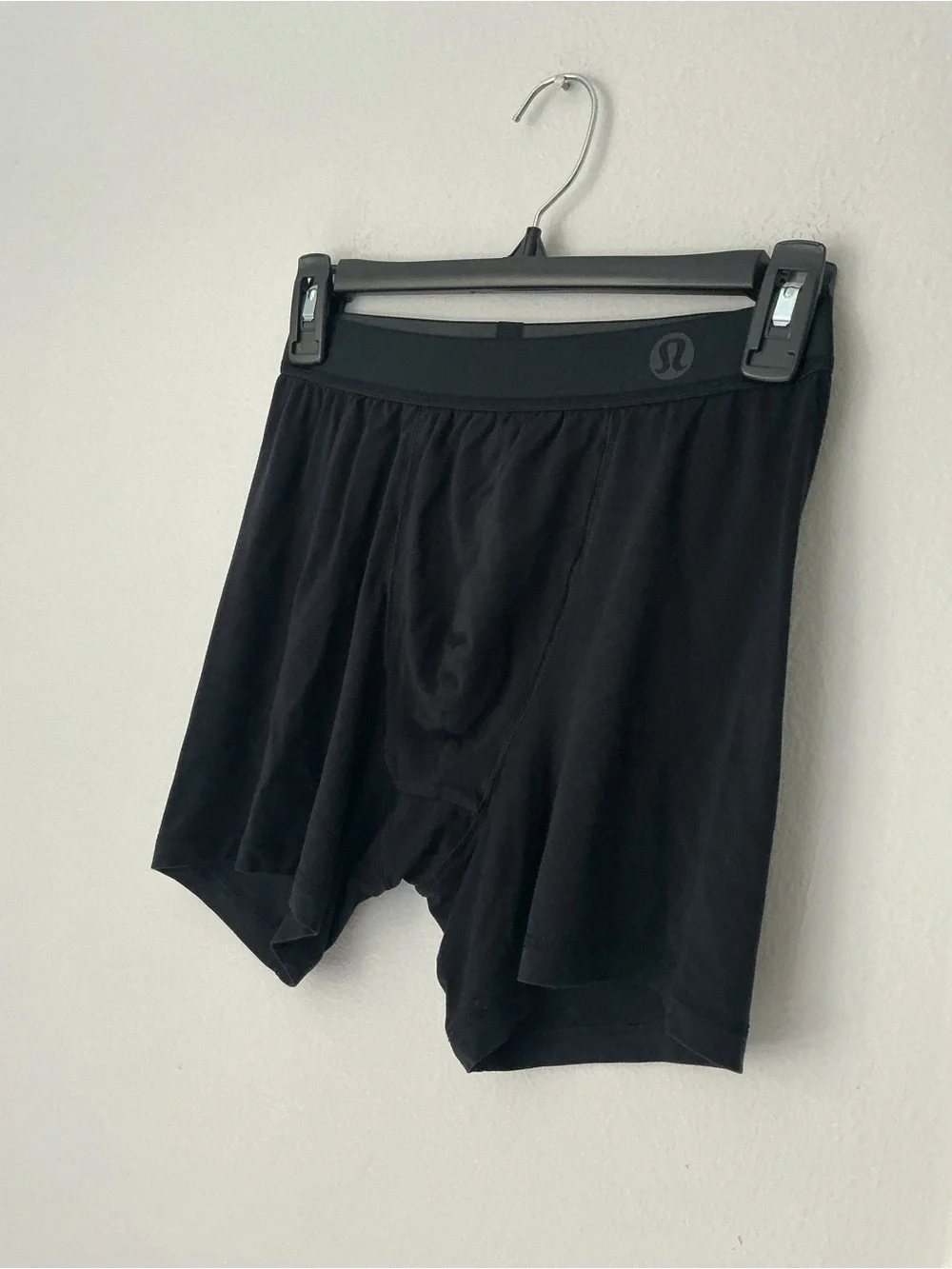 lululemon athletica Men’s Black Boxer Briefs with Logo Waistband